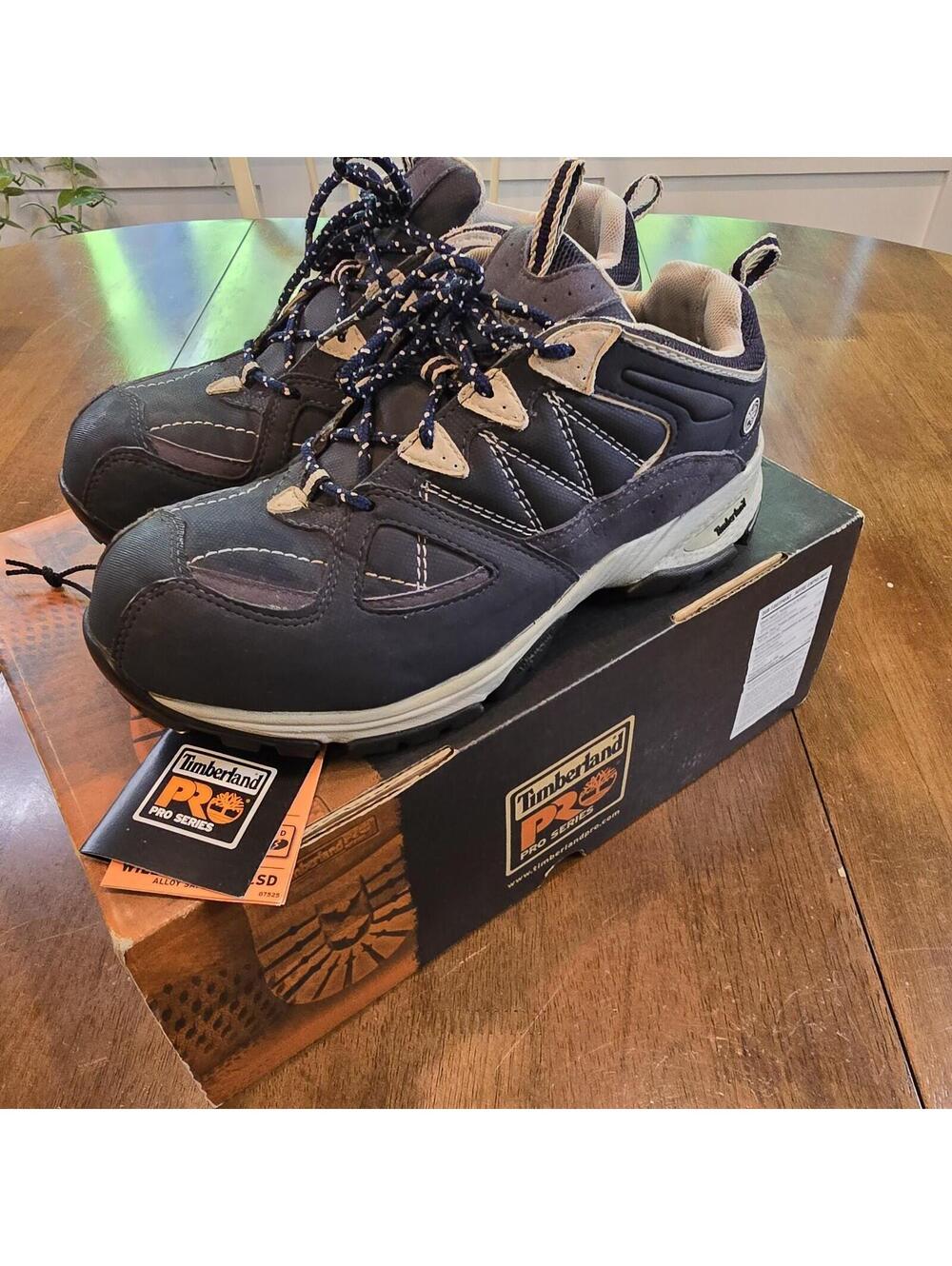 Women's Timberland Pro Series 87525 Steel Toe ESD Work Safety Shoes Sz 9
